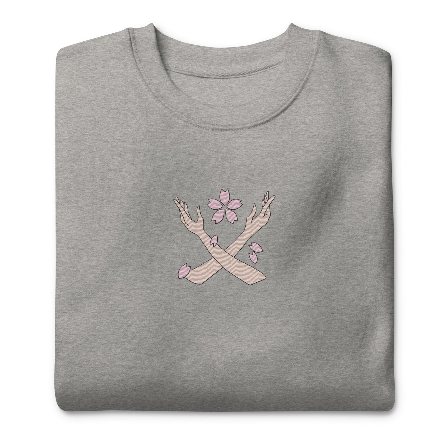 Robin Fleur Embroidered Premium Unisex Anime Crewneck Sweatshirt