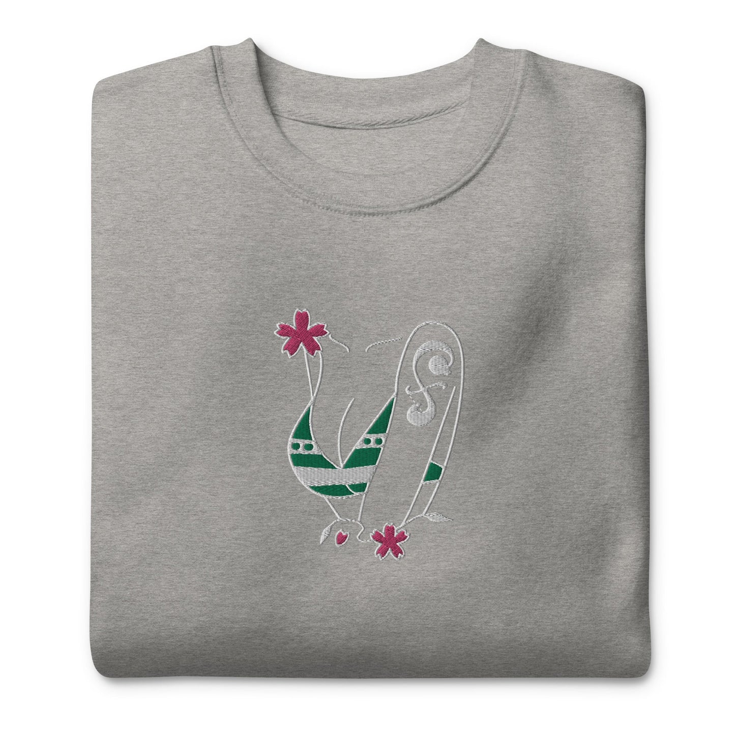 Nami Swan Embroidered Unisex Premium Crewneck Sweatshirt