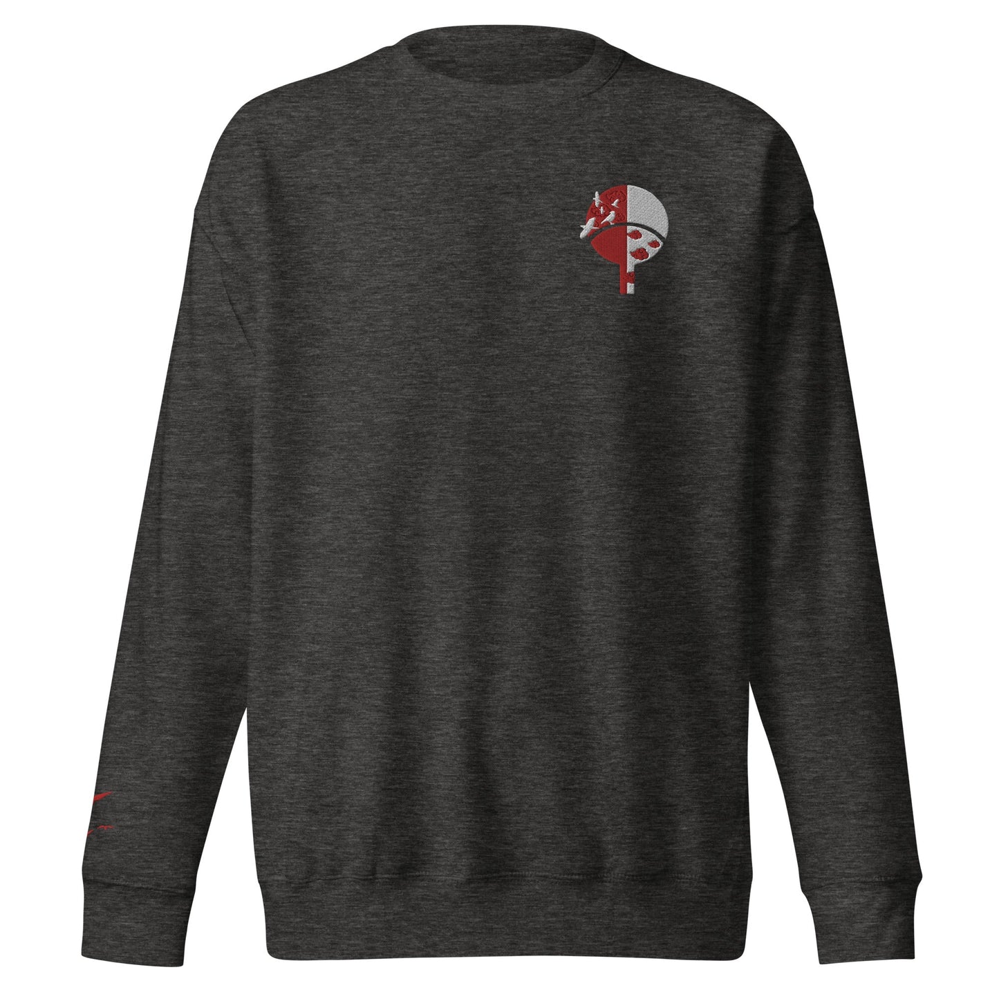 Itatchi besticktes Premium-Sweatshirt mit Rundhalsausschnitt