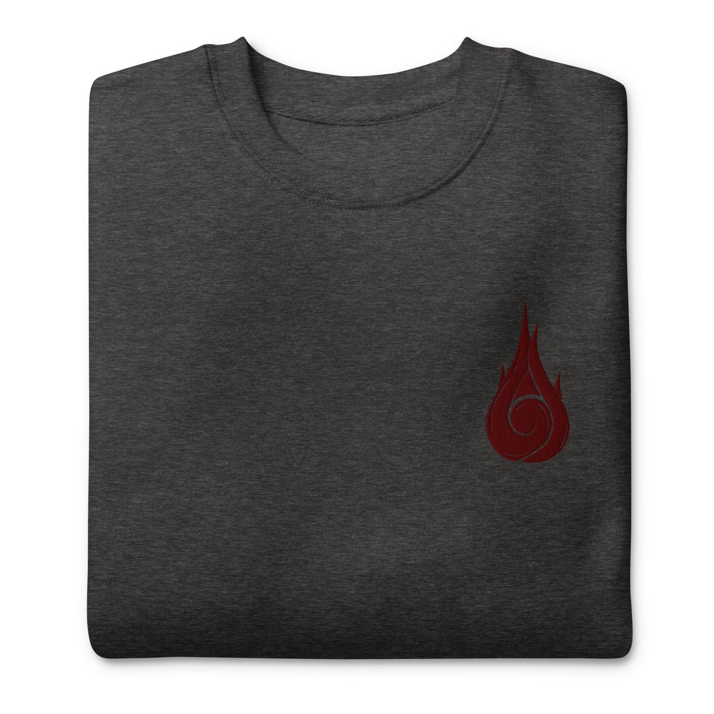 Will Of Fire besticktes Premium-Sweatshirt mit Rundhalsausschnitt