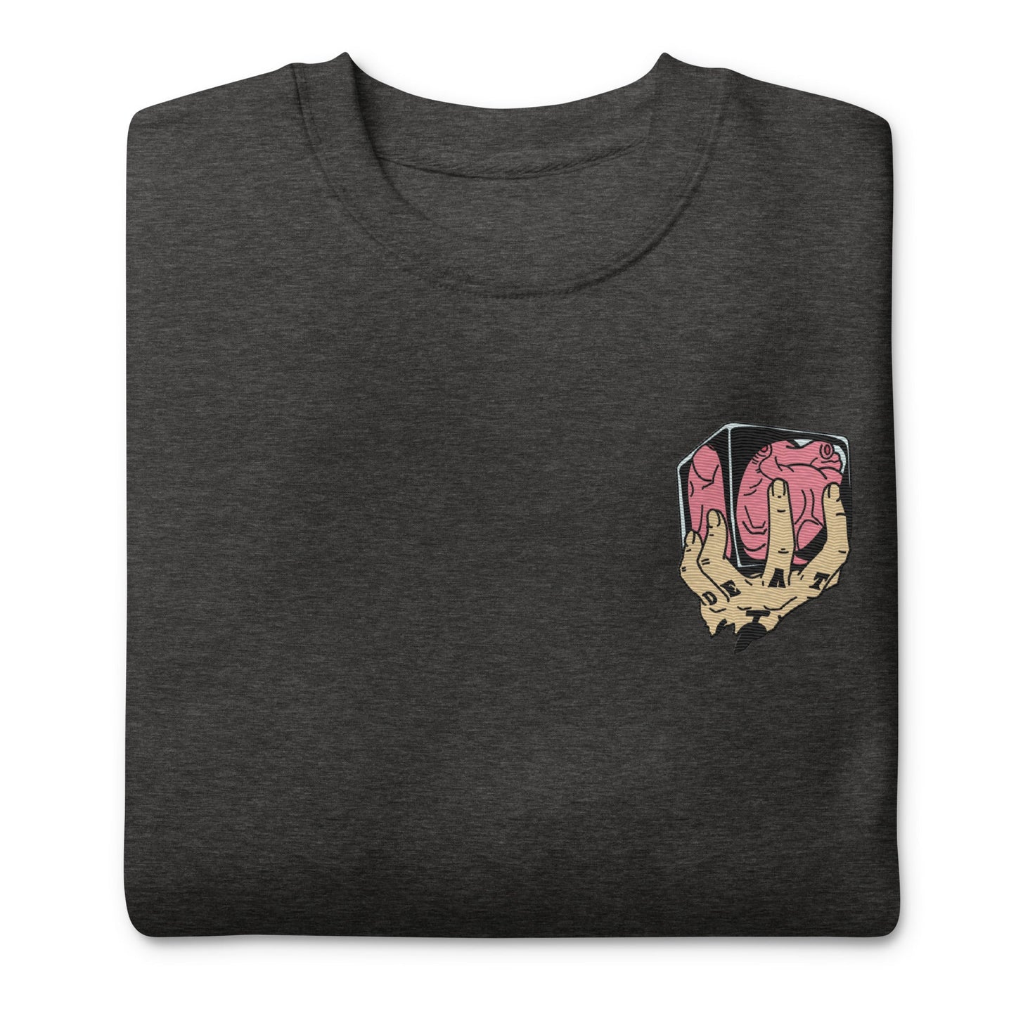 Trafalgar Heart Shambles besticktes Unisex Premium Anime Sweatshirt