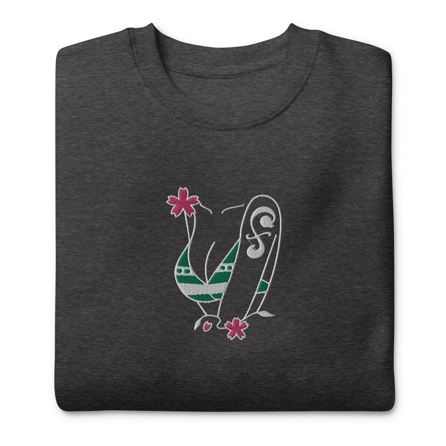 Nami Swan Embroidered Unisex Premium Crewneck Sweatshirt