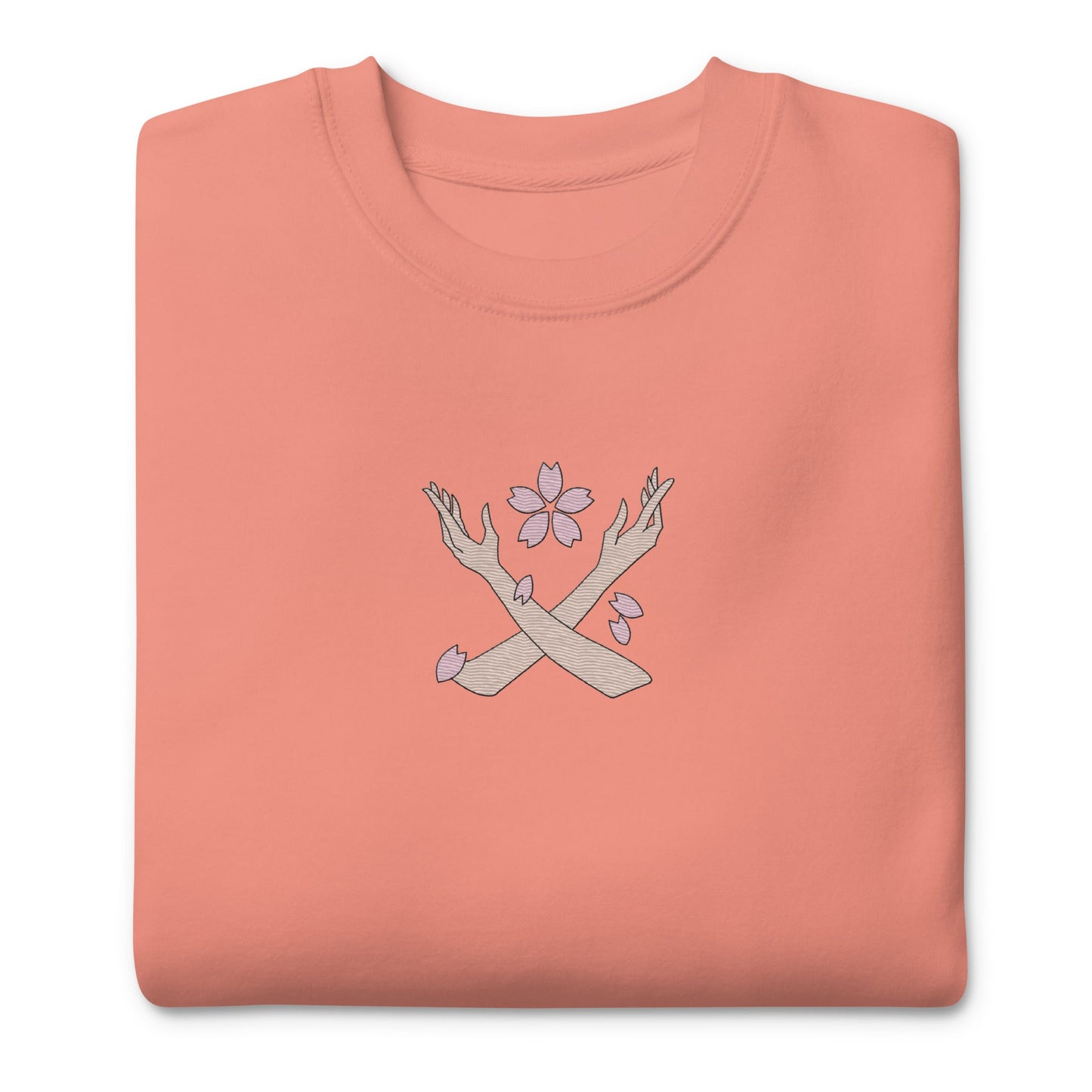 Robin Fleur Embroidered Premium Unisex Anime Crewneck Sweatshirt