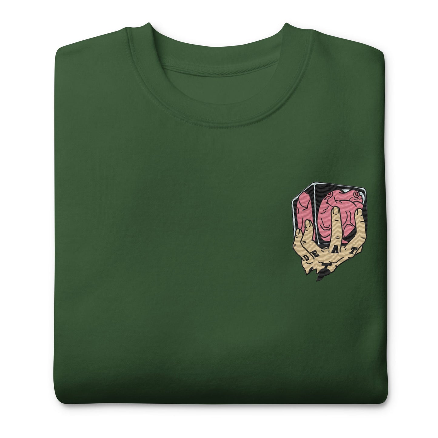 Trafalgar Heart Shambles besticktes Unisex Premium Anime Sweatshirt