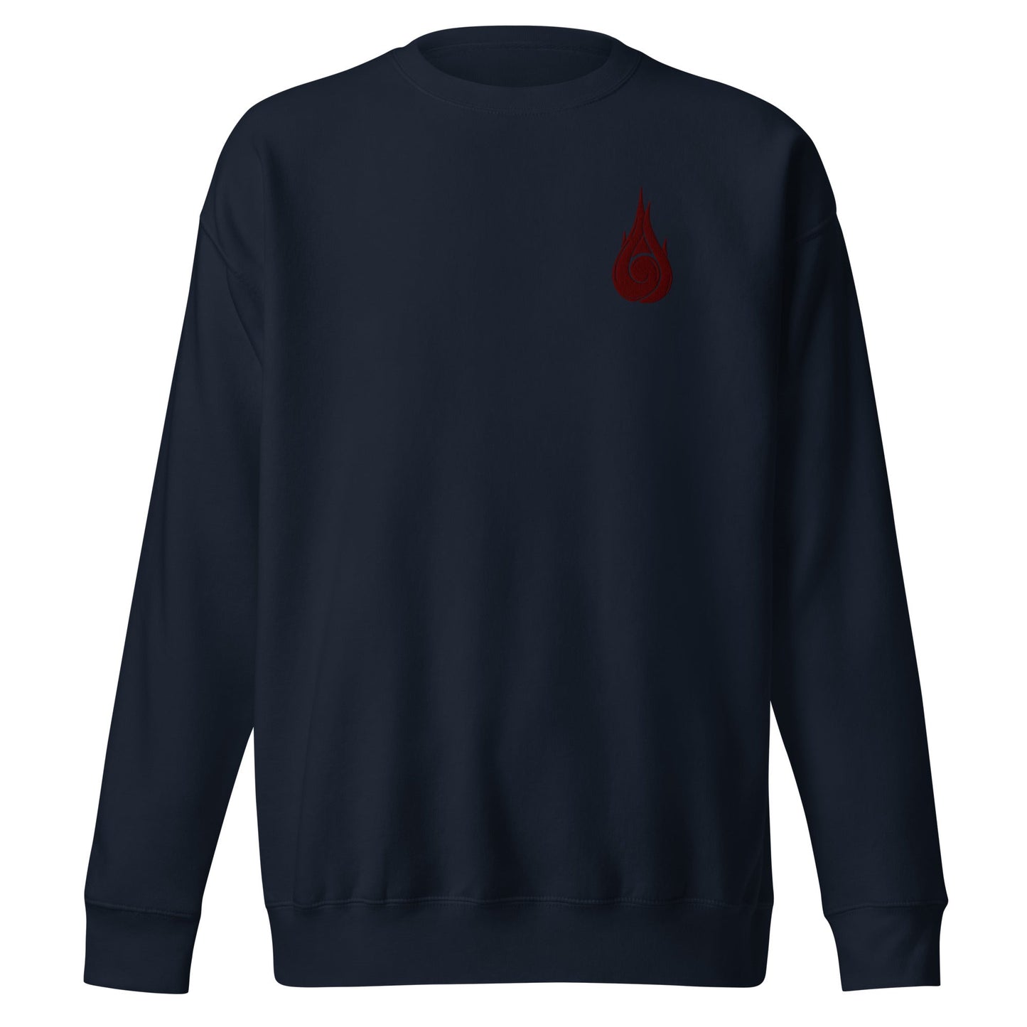 Will Of Fire besticktes Premium-Sweatshirt mit Rundhalsausschnitt