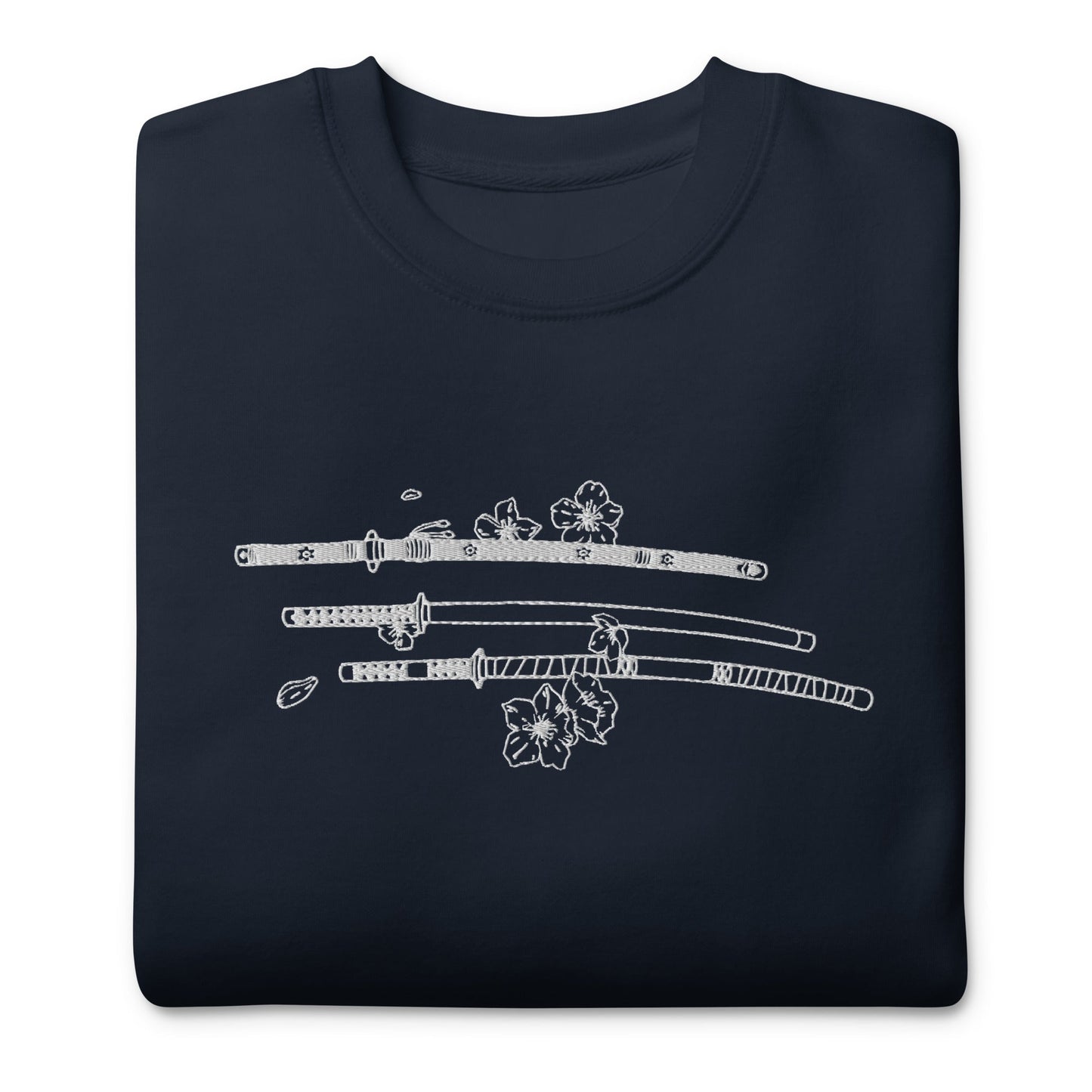 Zoro 3 Sword Style Unisex besticktes Premium Anime Crewneck Sweatshirt