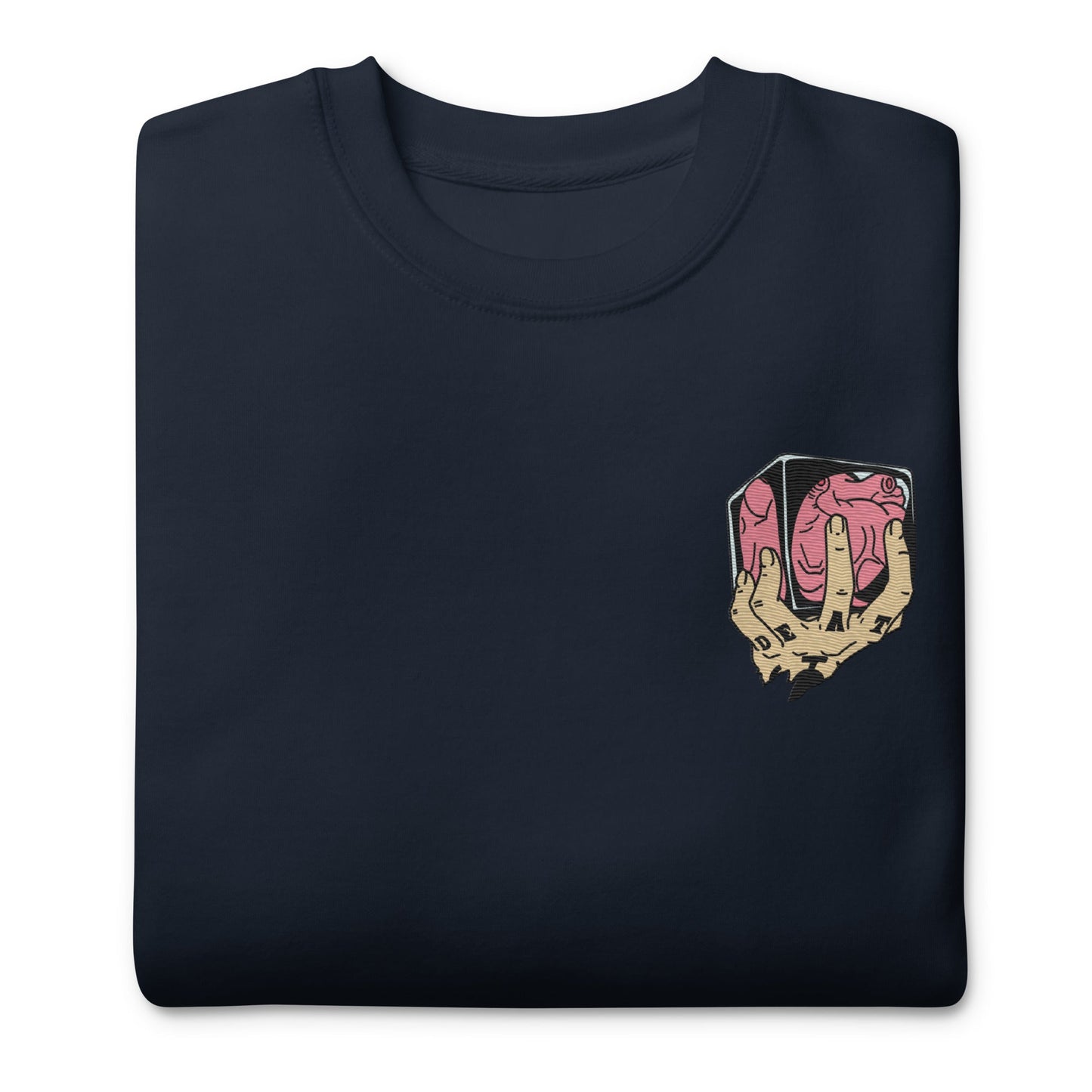 Trafalgar Heart Shambles besticktes Unisex Premium Anime Sweatshirt