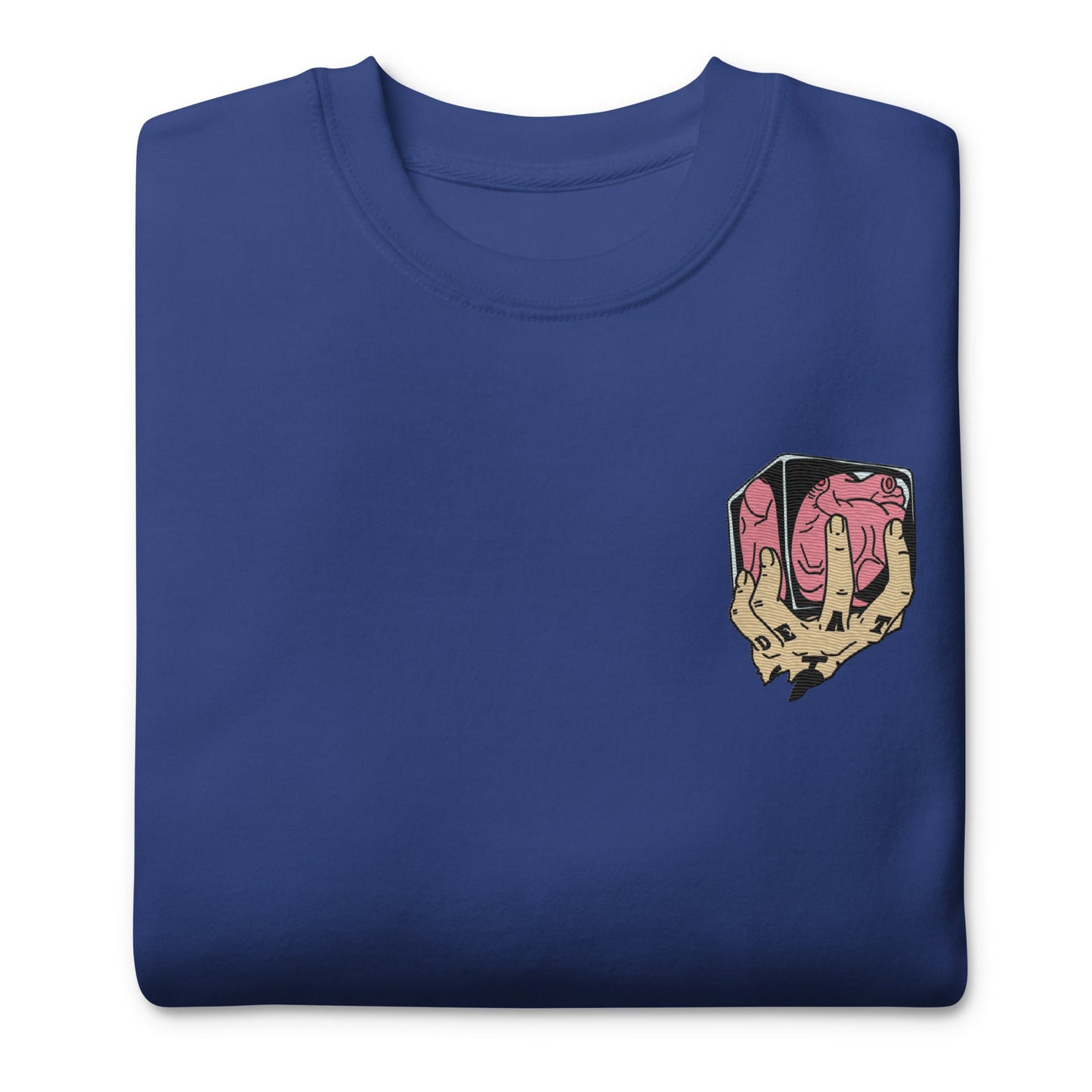 Trafalgar Heart Shambles besticktes Unisex Premium Anime Sweatshirt