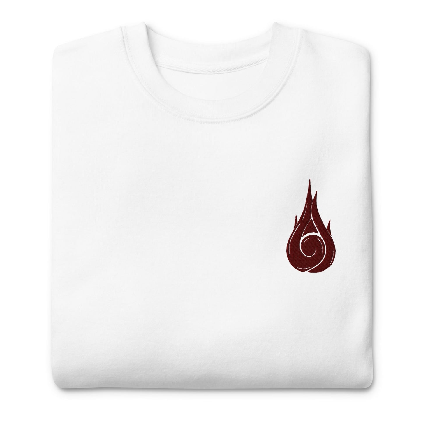 Will Of Fire besticktes Premium-Sweatshirt mit Rundhalsausschnitt