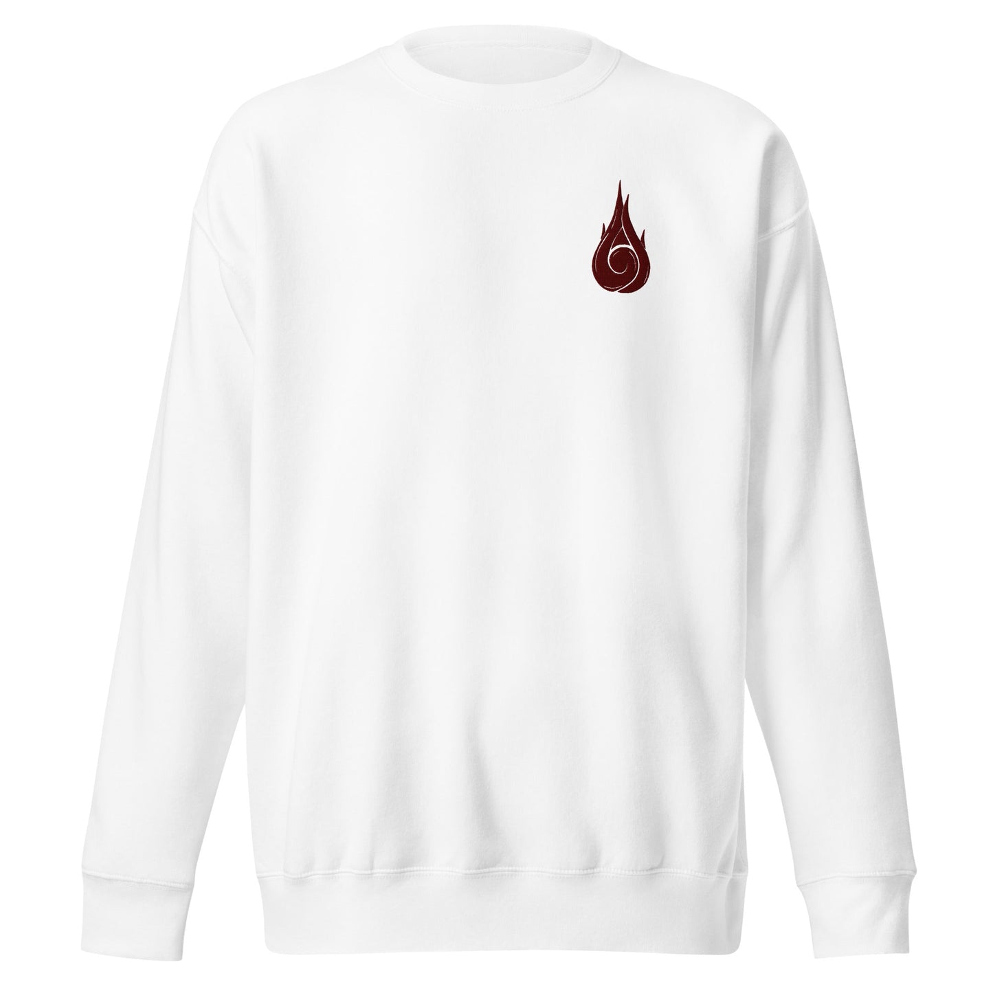 Will Of Fire besticktes Premium-Sweatshirt mit Rundhalsausschnitt