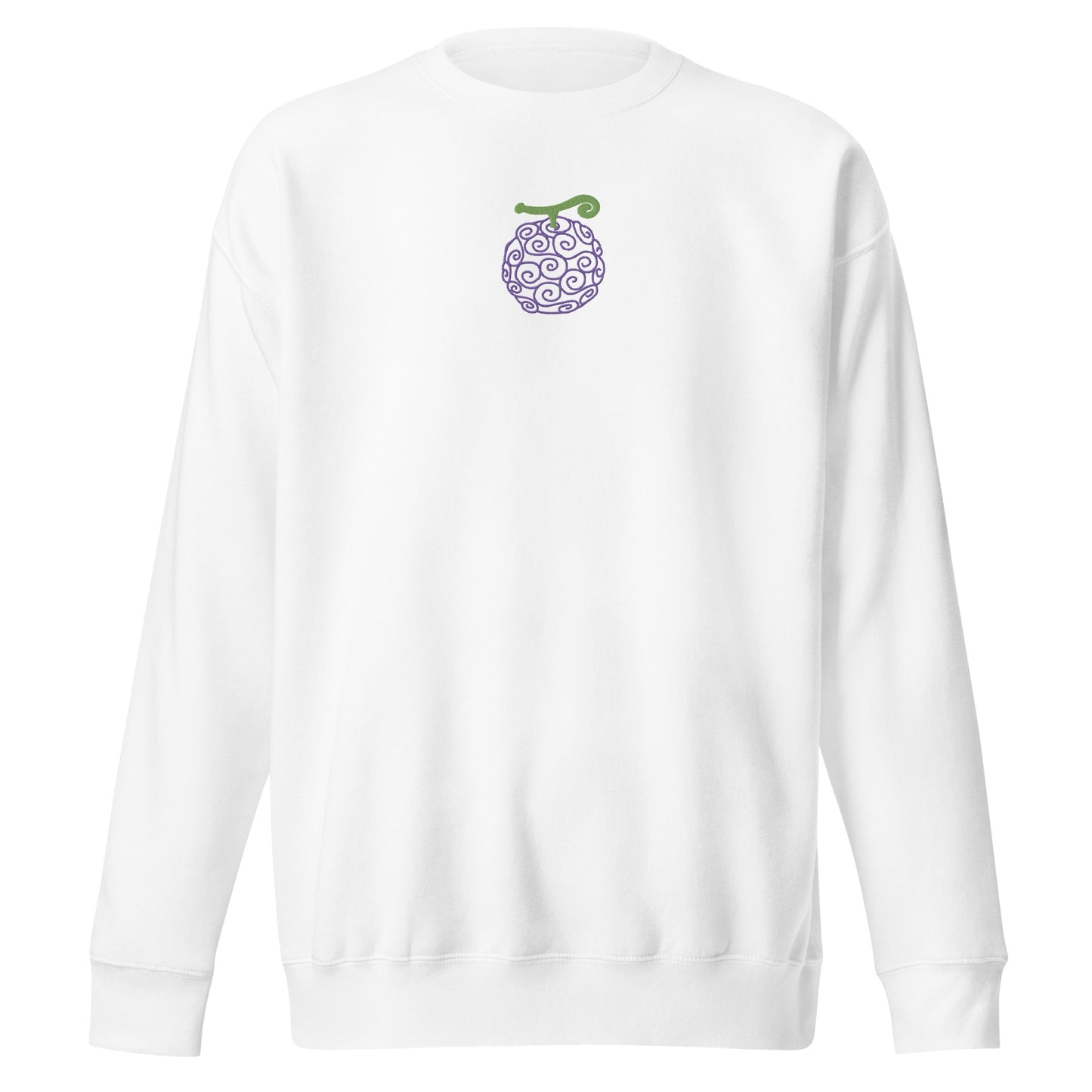 Gum Gum Devil Fruit besticktes Unisex Premium Anime Crewneck Sweatshirt