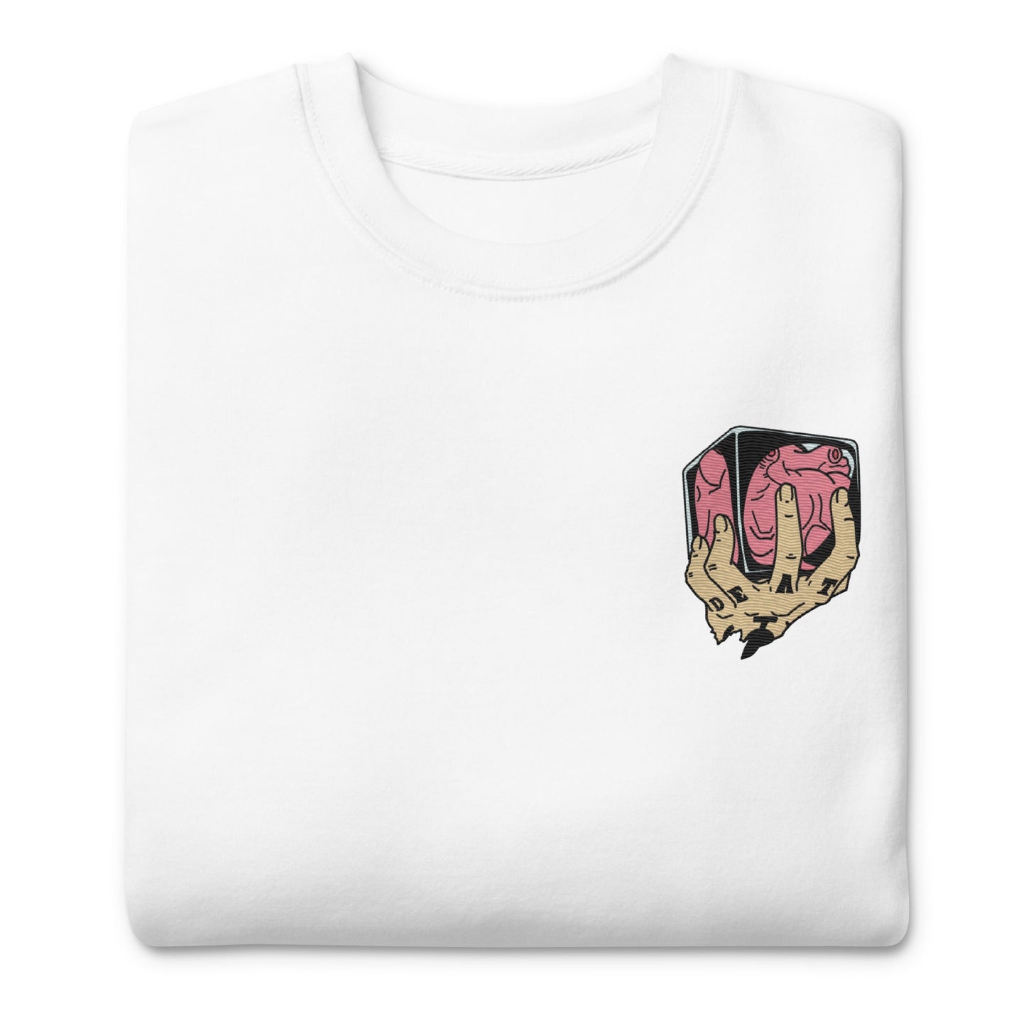 Trafalgar Heart Shambles besticktes Unisex Premium Anime Sweatshirt