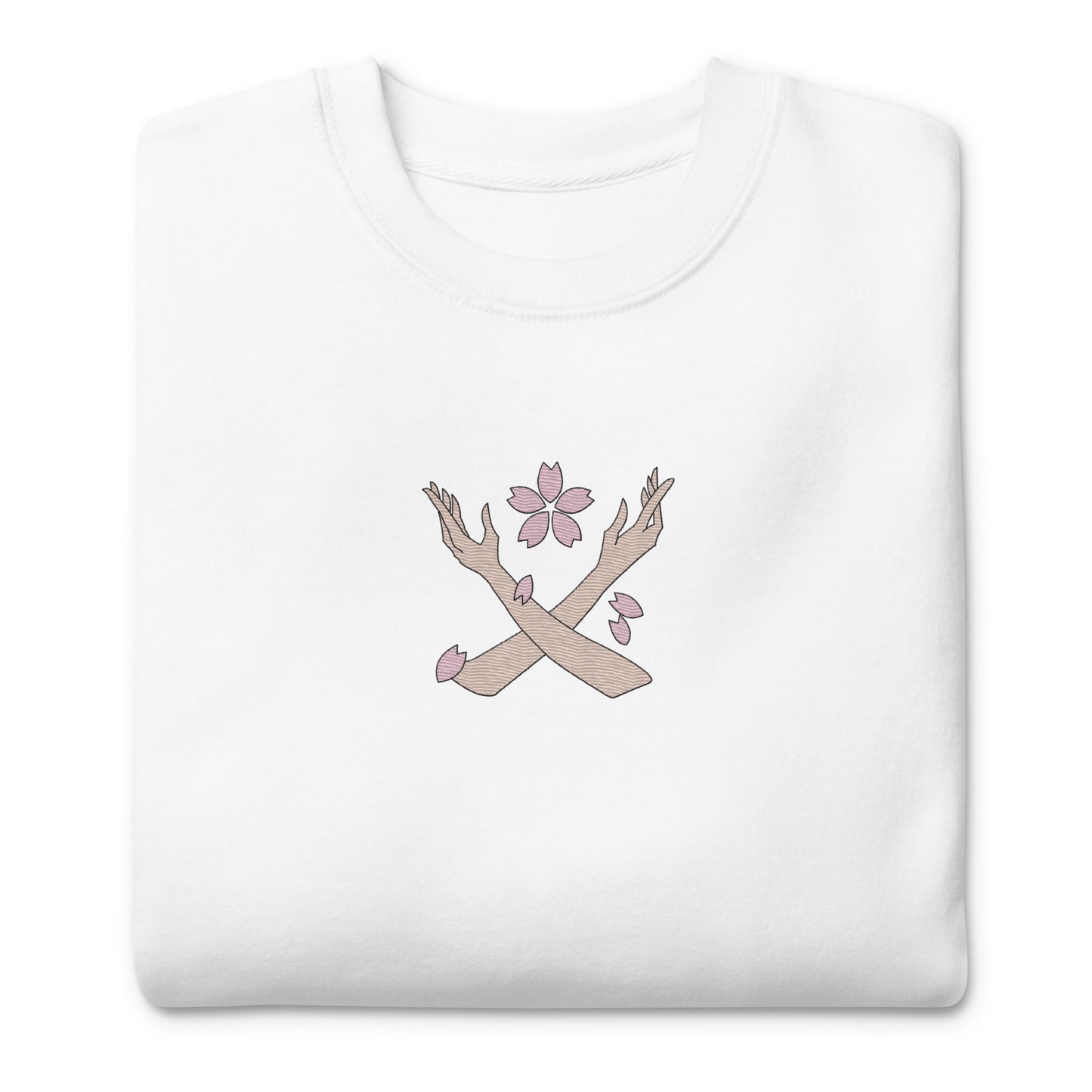 Robin Fleur Embroidered Premium Unisex Anime Crewneck Sweatshirt