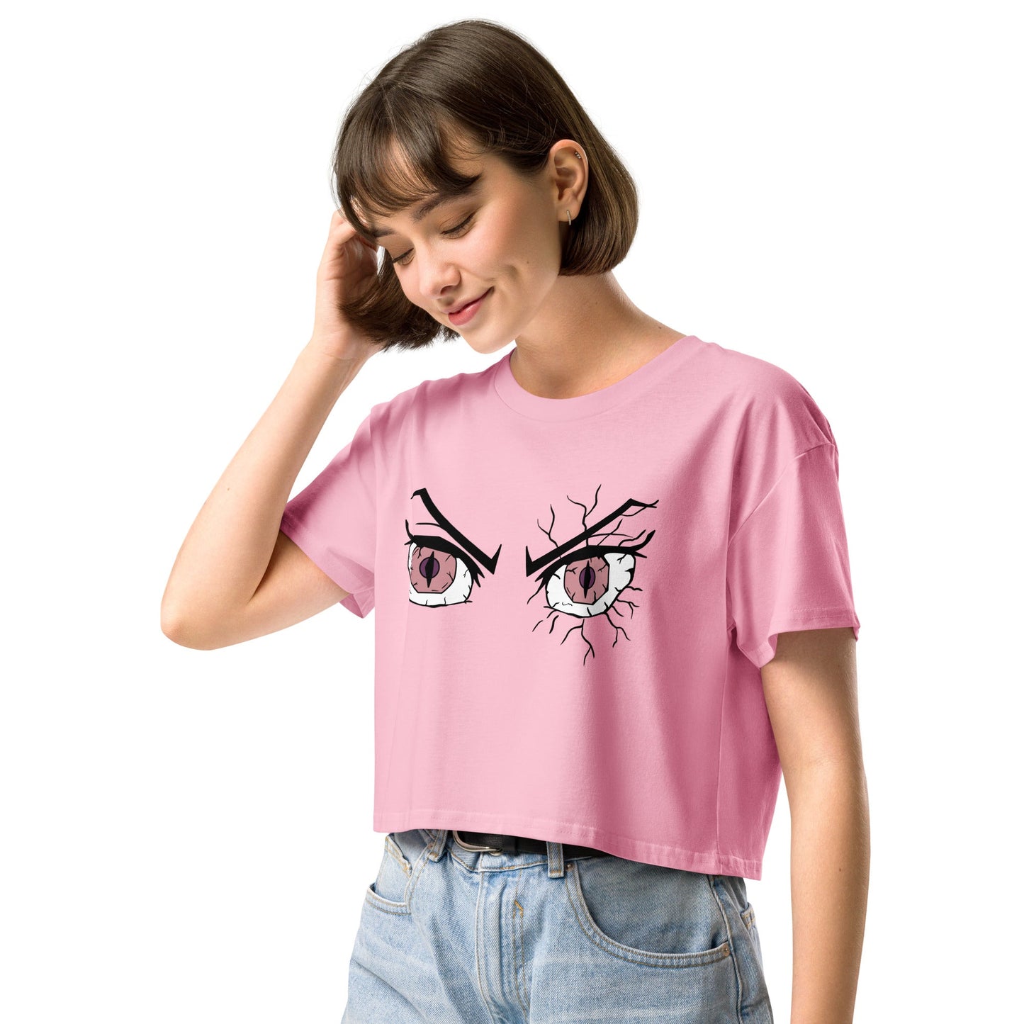 Nezuko Eyes Unisex Anime Crop Top