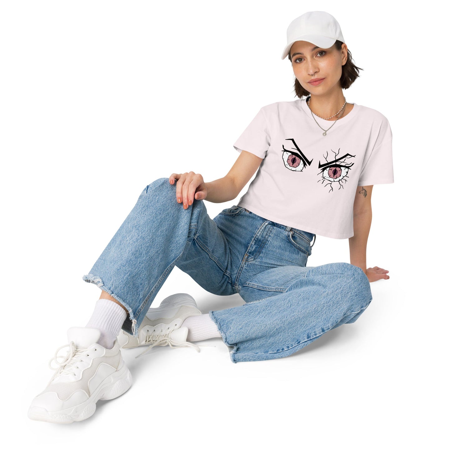 Nezuko Eyes Unisex Anime Crop Top