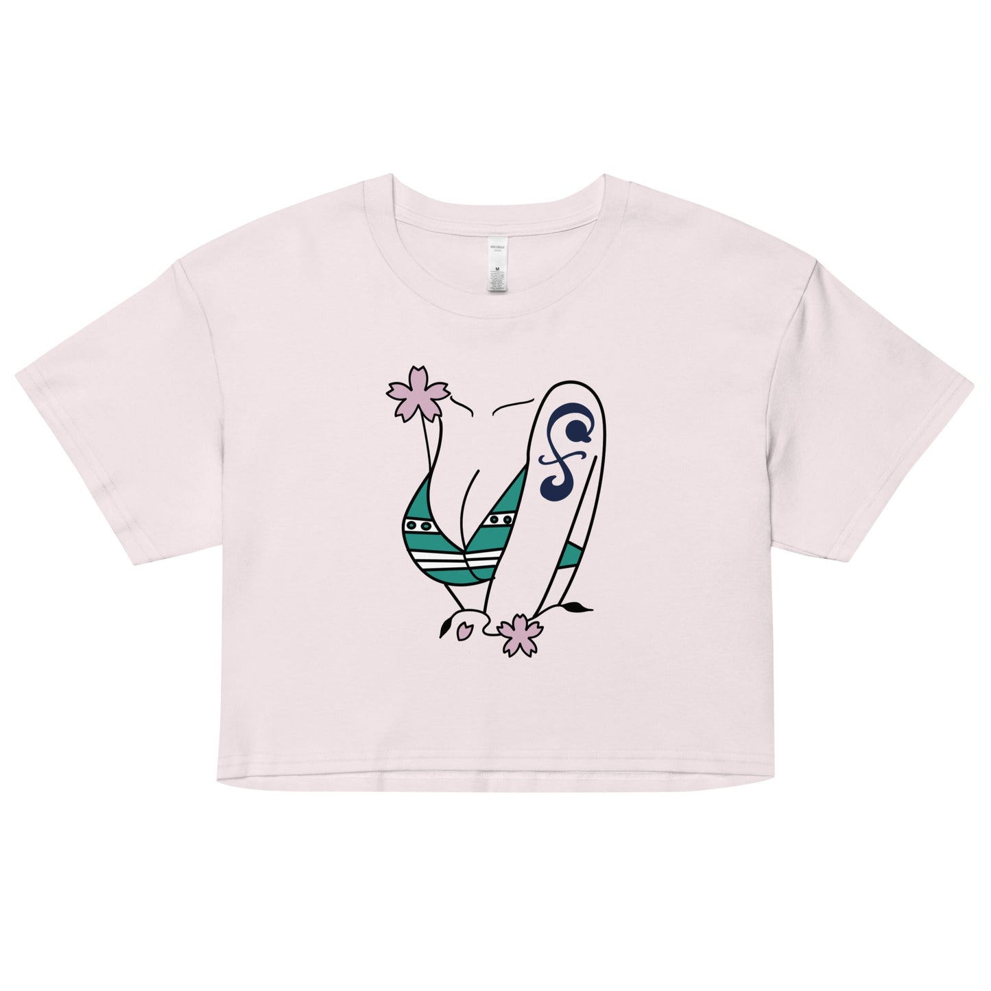 Nami Swans Womens Anime Crop Top