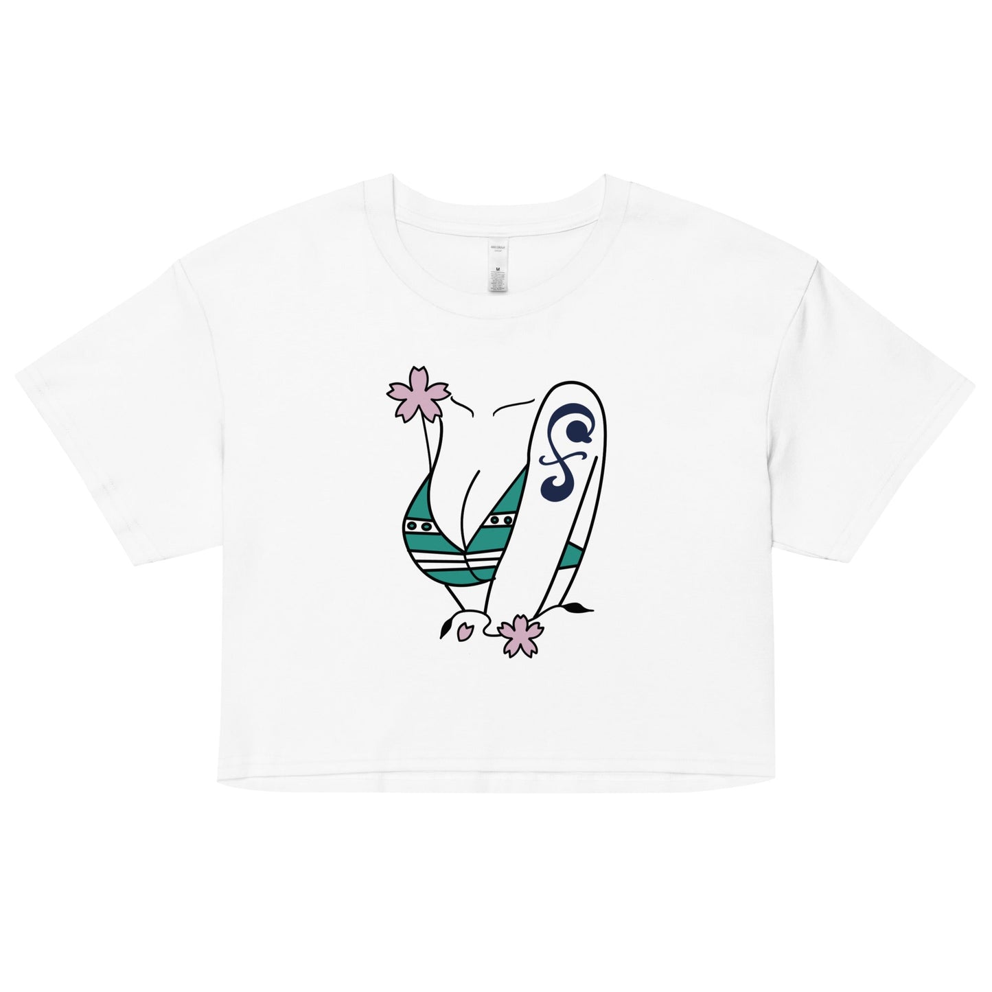 Nami Swans Womens Anime Crop Top