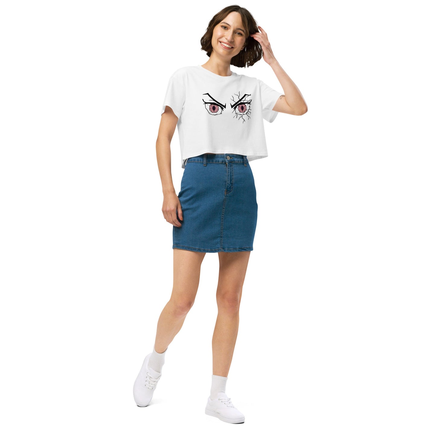 Nezuko Eyes Unisex Anime Crop Top