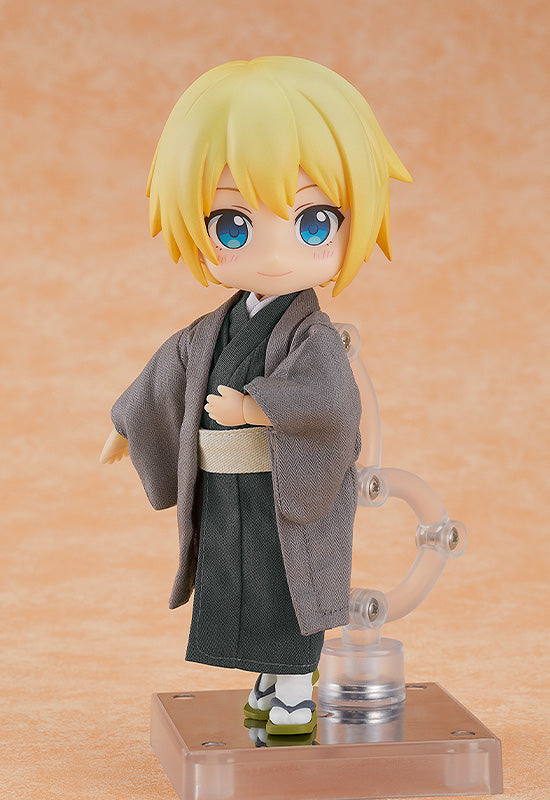 Nendoroid-Puppen-Outfit-Set: Kimono – Junge (Grau)