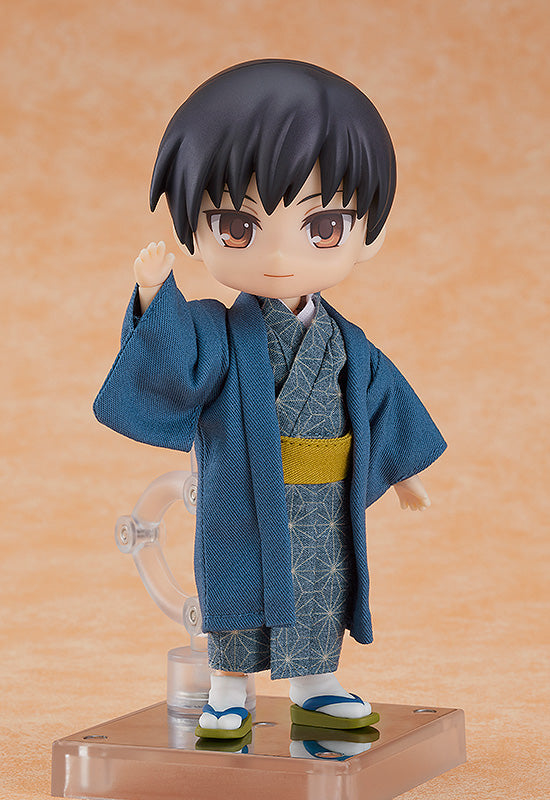 Nendoroid-Puppen-Outfit-Set: Kimono – Junge (Marineblau)