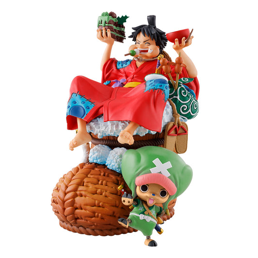 One Piece - Luffy and Chopper Logbox Rebirth 01 Petitrama DX Figure