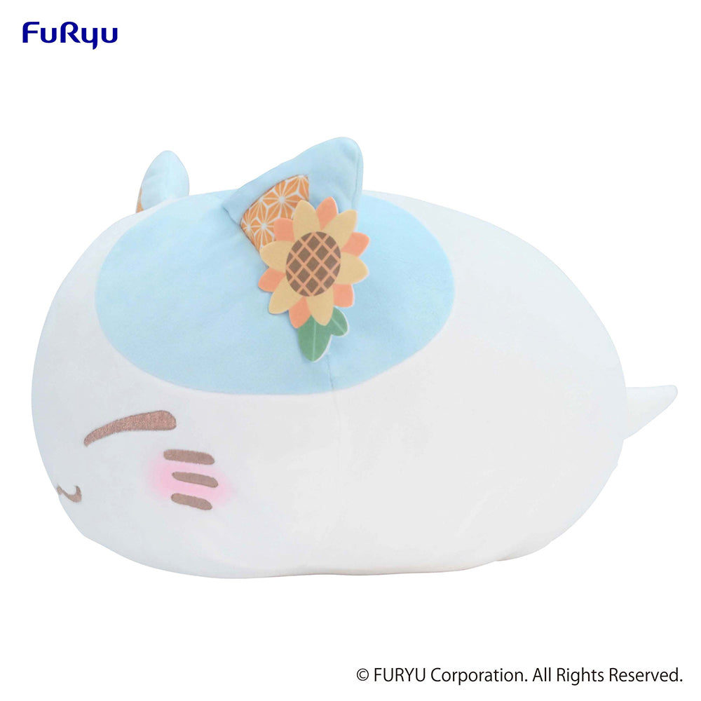 Nemuneko Cat Pastel Big Plush Toy -Light Blue- - COMING SOON