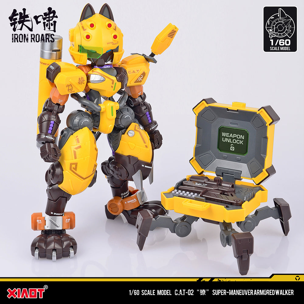 XIAOT x IRON ROARS SUPER-MANEUVER ARMORED WALKER C.A.T-02 "SHARP TEETH" 1: 60 SCALE PLASTIC MODEL KIT - COMING SOON
