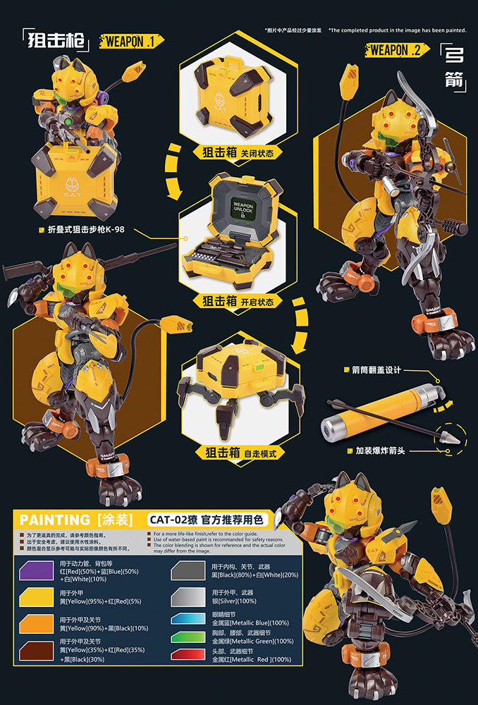 XIAOT x IRON ROARS SUPER-MANEUVER ARMORED WALKER C.A.T-02 "SHARP TEETH" 1: 60 SCALE PLASTIC MODEL KIT - COMING SOON