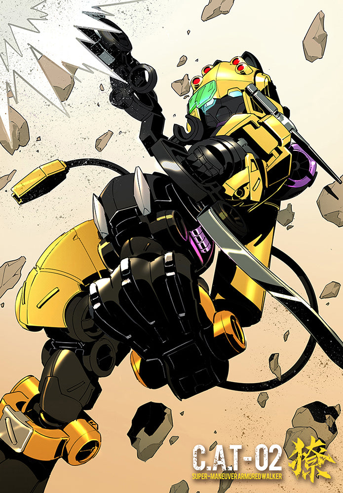 XIAOT x IRON ROARS SUPER-MANEUVER ARMORED WALKER C.A.T-02 "SHARP TEETH" 1: 60 SCALE PLASTIC MODEL KIT - COMING SOON