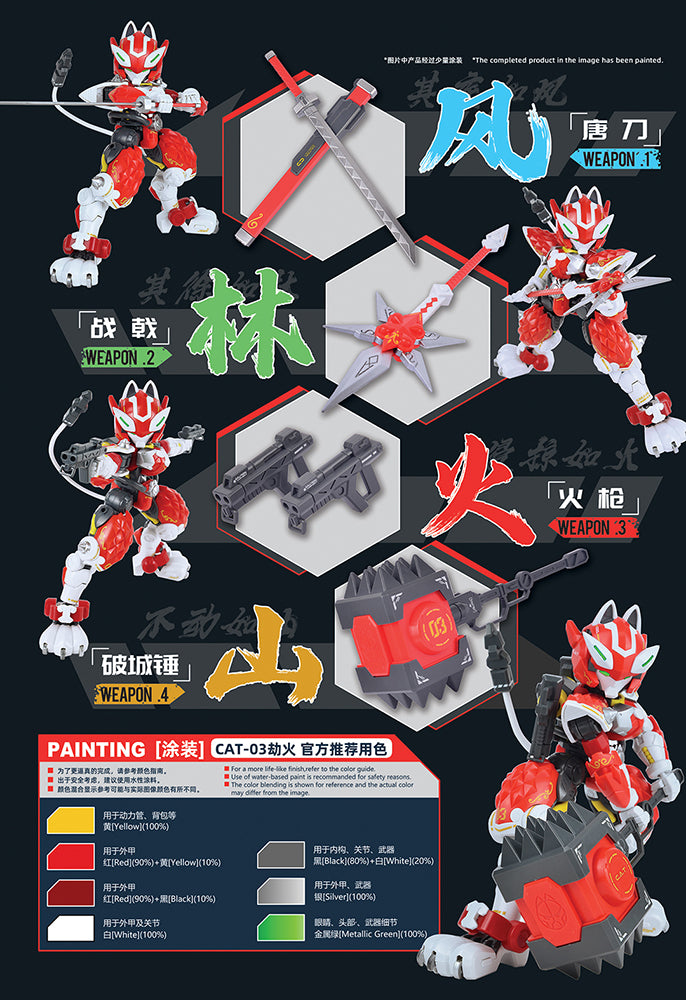 XIAOT x IRON ROARS SUPER-MANEUVER ARMORED WALKER C.A.T-03 "WILDFIRE" 1: 60 SCALE PLASTIC MODEL KIT - COMING SOON