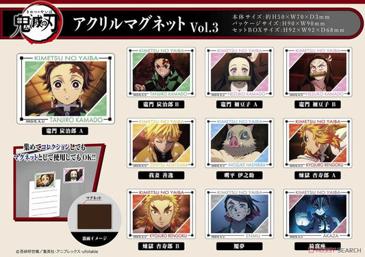 Imán Acrílico Demon Slayer: Kimetsu no Yaiba Vol.3 ( 1 Blind Box)