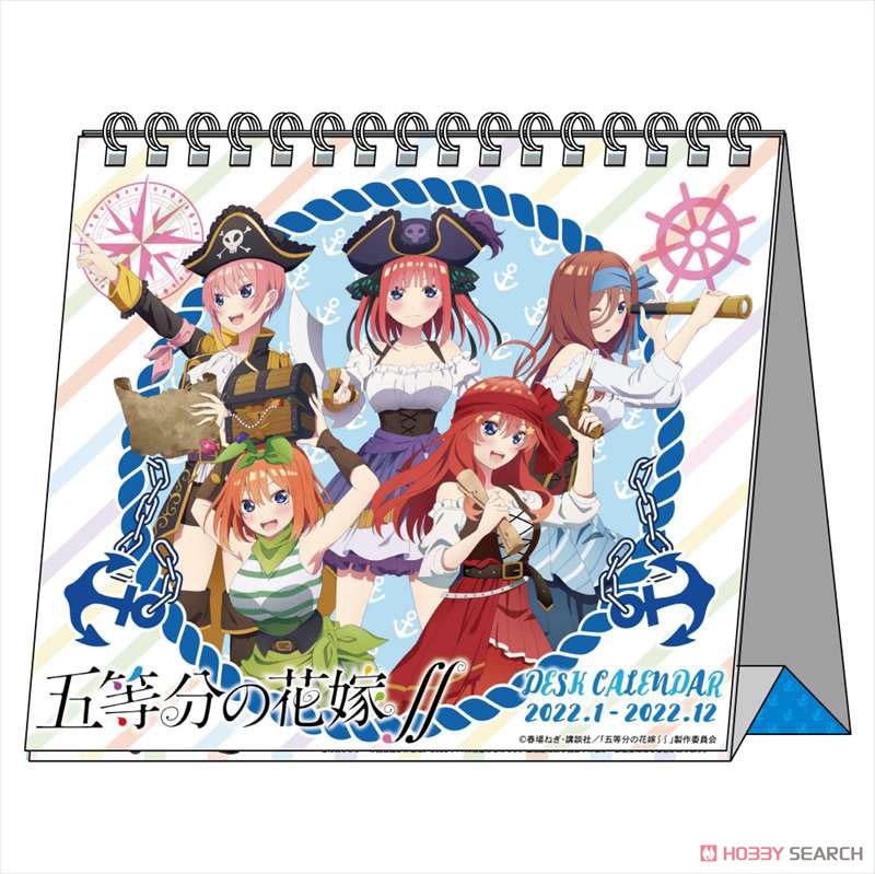 The Quintessential Quintuplets Season 2 Pirates Art Desk Calendar Super  Anime Store