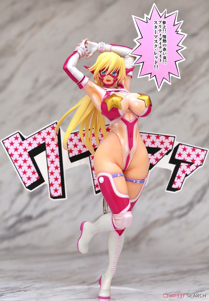 Suketto Sanjou!!! Sandy Bash Star Mask Red PVC Figure