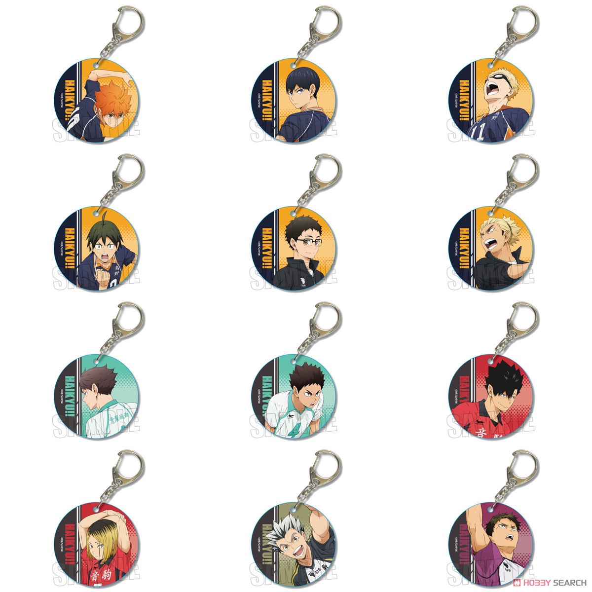Haikyuu!! Trading Soft Clear Charm Schlüsselanhänger Blindbox (1 Blindbox)