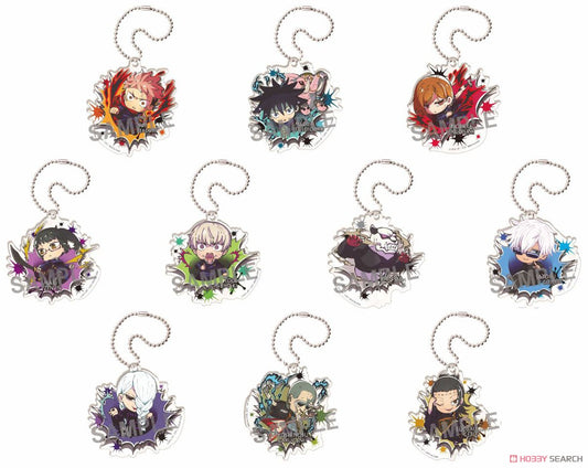 Buchimasu Jujutsu Kaisen Battle Acrylic Key Ring Blind Box (1 Blind Box)