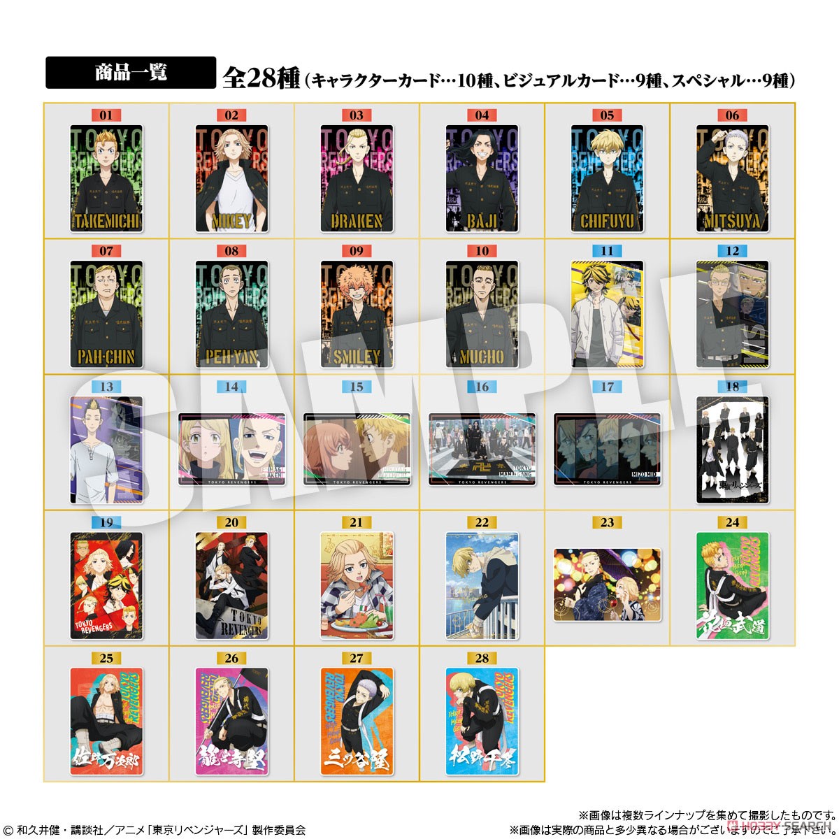 Tokyo Revengers Wafe (Shokugan) (1 Wafer)