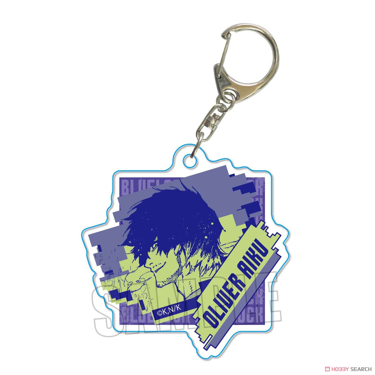 Trading Acryl-Schlüsselanhänger, blaues Schloss, Blindbox (1 Blindbox)
