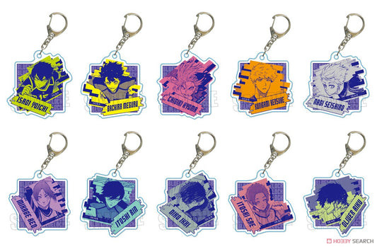 Trading Acrylic Key Ring Blue Lock Blind Box (1 Blind Box)