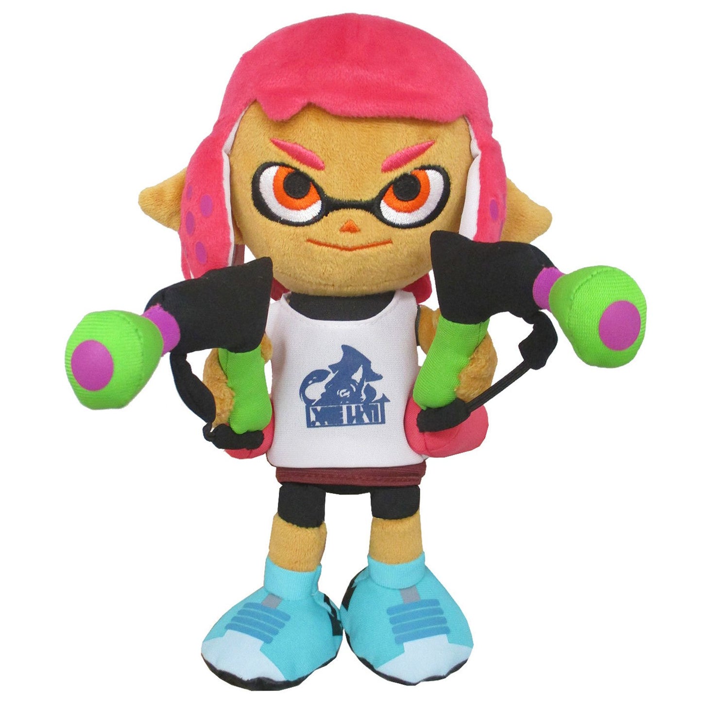 Splatoon 2 Series Inkling Female Girl Neon Pink Plush, 9.5 Super Anime Store