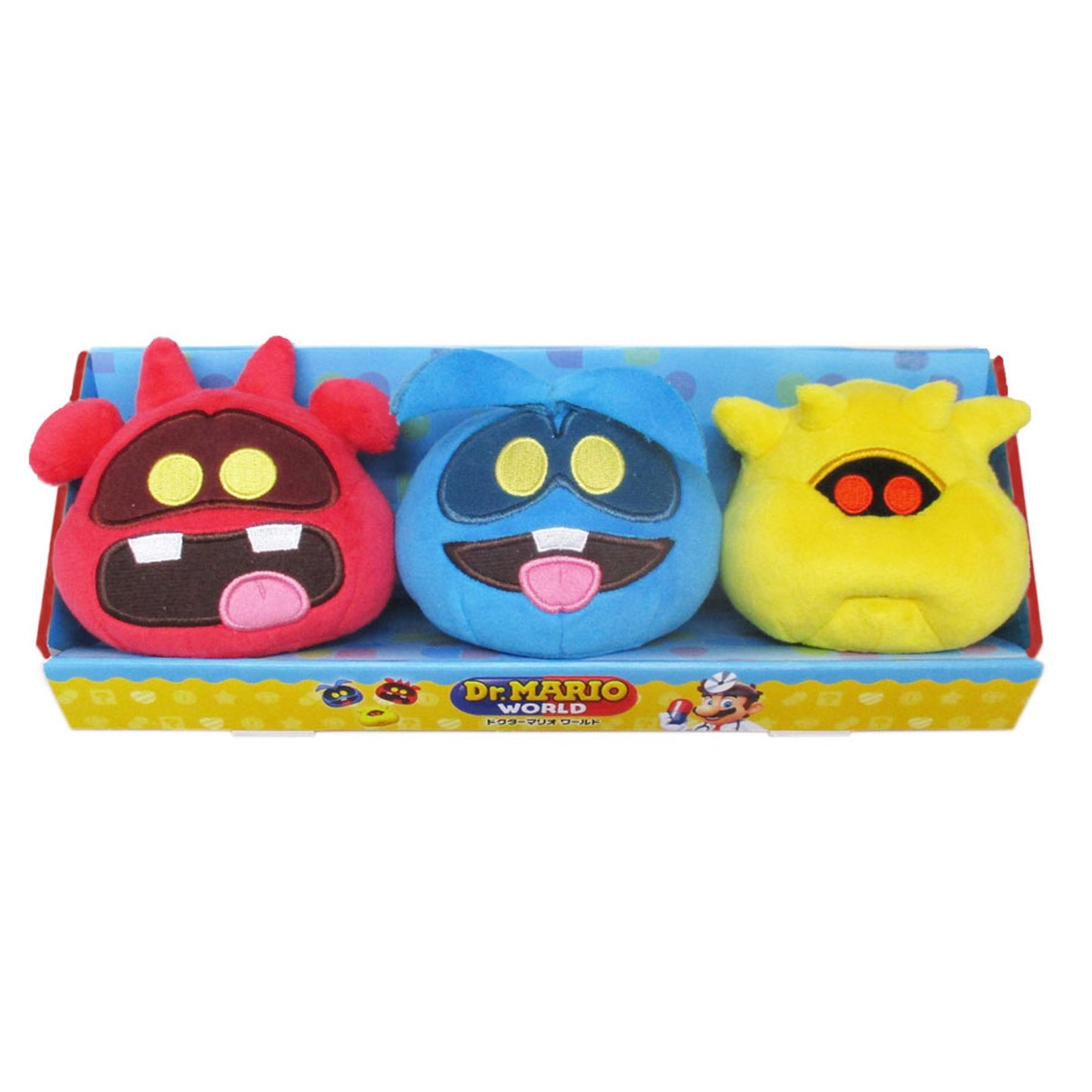 Super Mario - Dr. Mario World - Virus (3-Pk) Plush Super Anime Store
