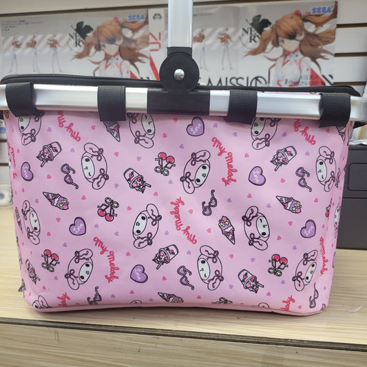 Sanrio Characters My Melody Girfly Cafe Style Cool Basket 16.5"