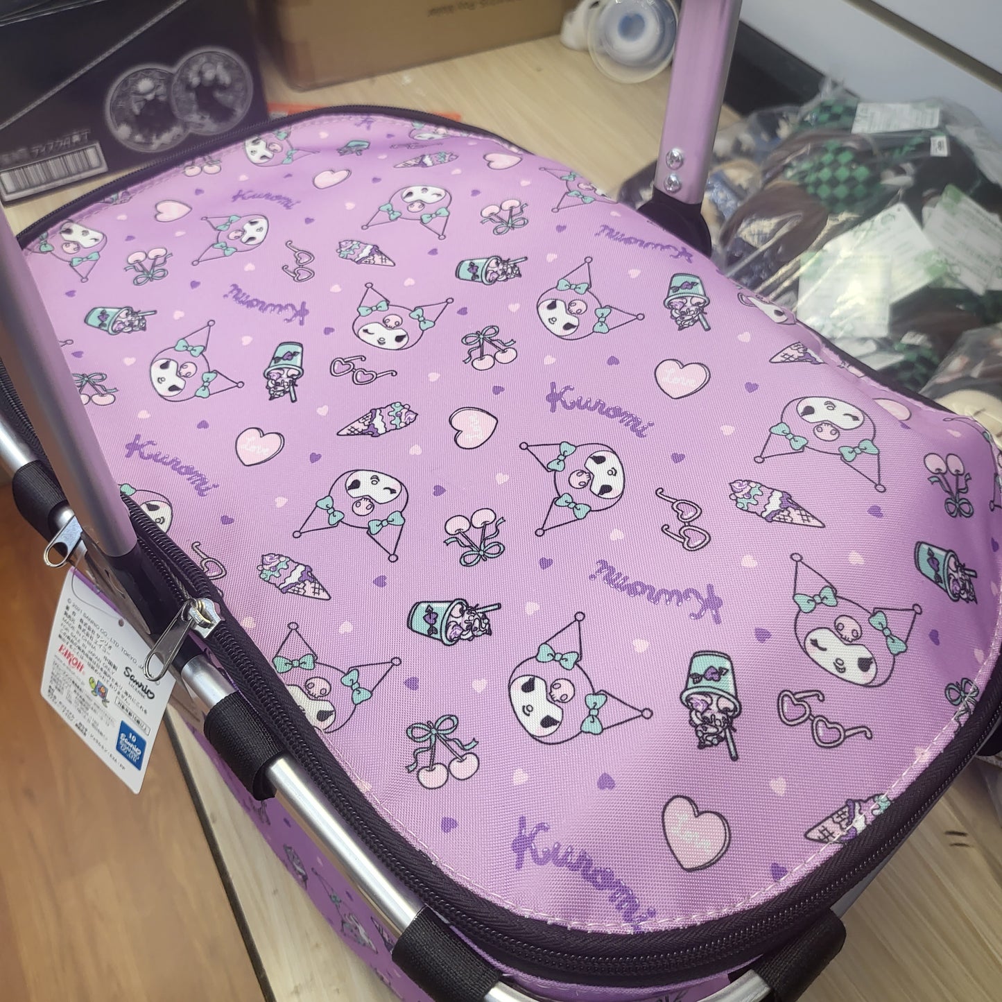 Sanrio Characters Kuromi Girfly Cafe Style Cool Basket 16.5"