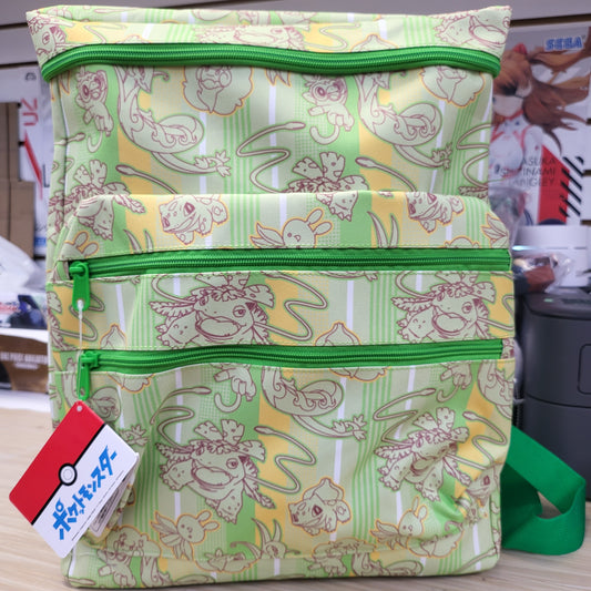 Pokemon Aquatic Plants Double Pocket PM Backpack
