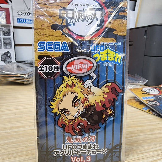 Demon Slayer Kimetsu No Yaiba OVNI Llavero Vol. 3 Kyojuro Rengoku
