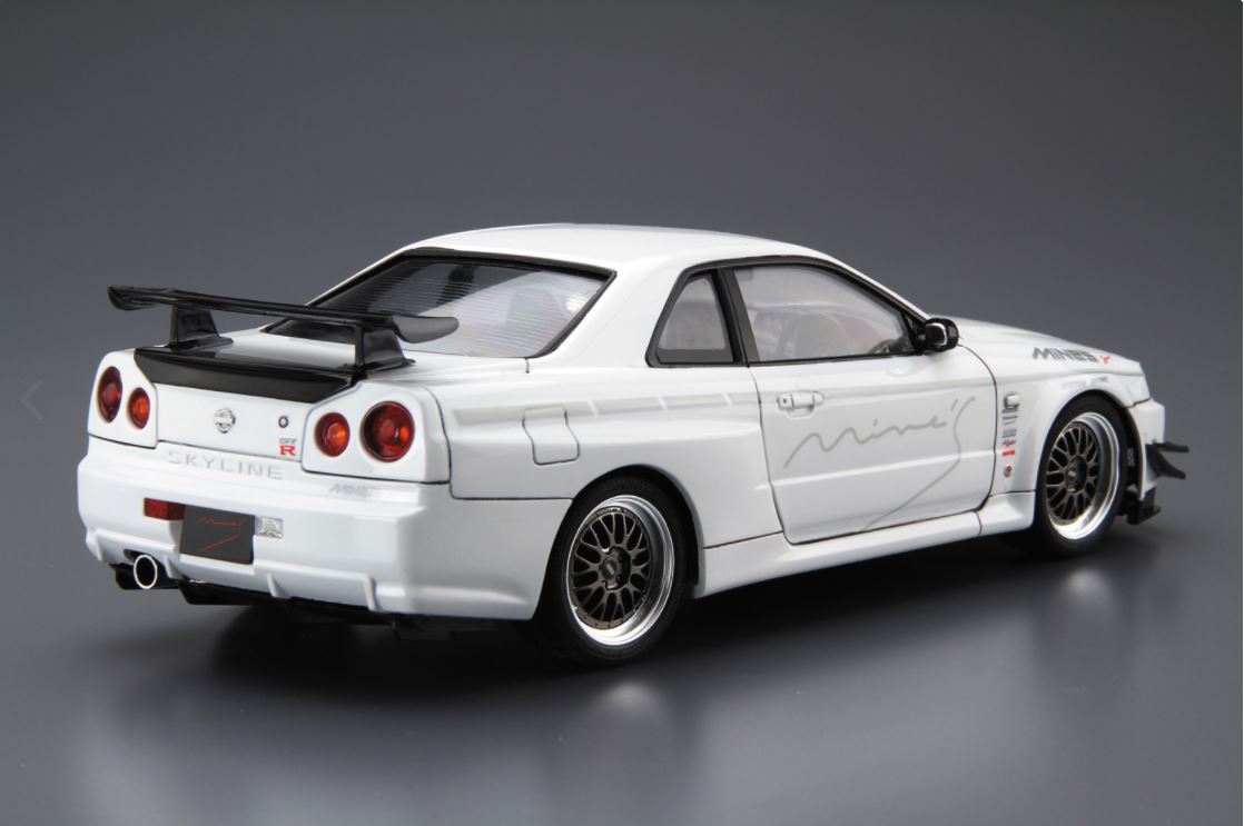 Aoshima 1/24 Mine's BNR34 SKYLINE GT-R '02 (NISSAN) Model Kit Super Anime Store