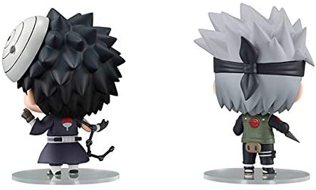Chimi Mega Buddy Series ! NARUTO Shippuden Kakashi Hatake & Obito Uchiha Shinobi World War Figure 007 Set Super Anime Store