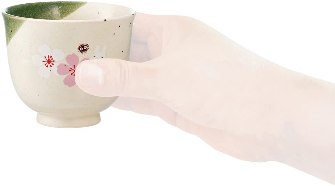 Totoro Traditional Japanese Dish Series - Teacup (Sakura/Cherry Blossom) "My Neighbor Totoro", Skater, Skater Super Anime Store