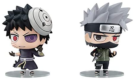 Chimi Mega Buddy Series ! NARUTO Shippuden Kakashi Hatake & Obito Uchiha Shinobi World War Figure 007 Set Super Anime Store