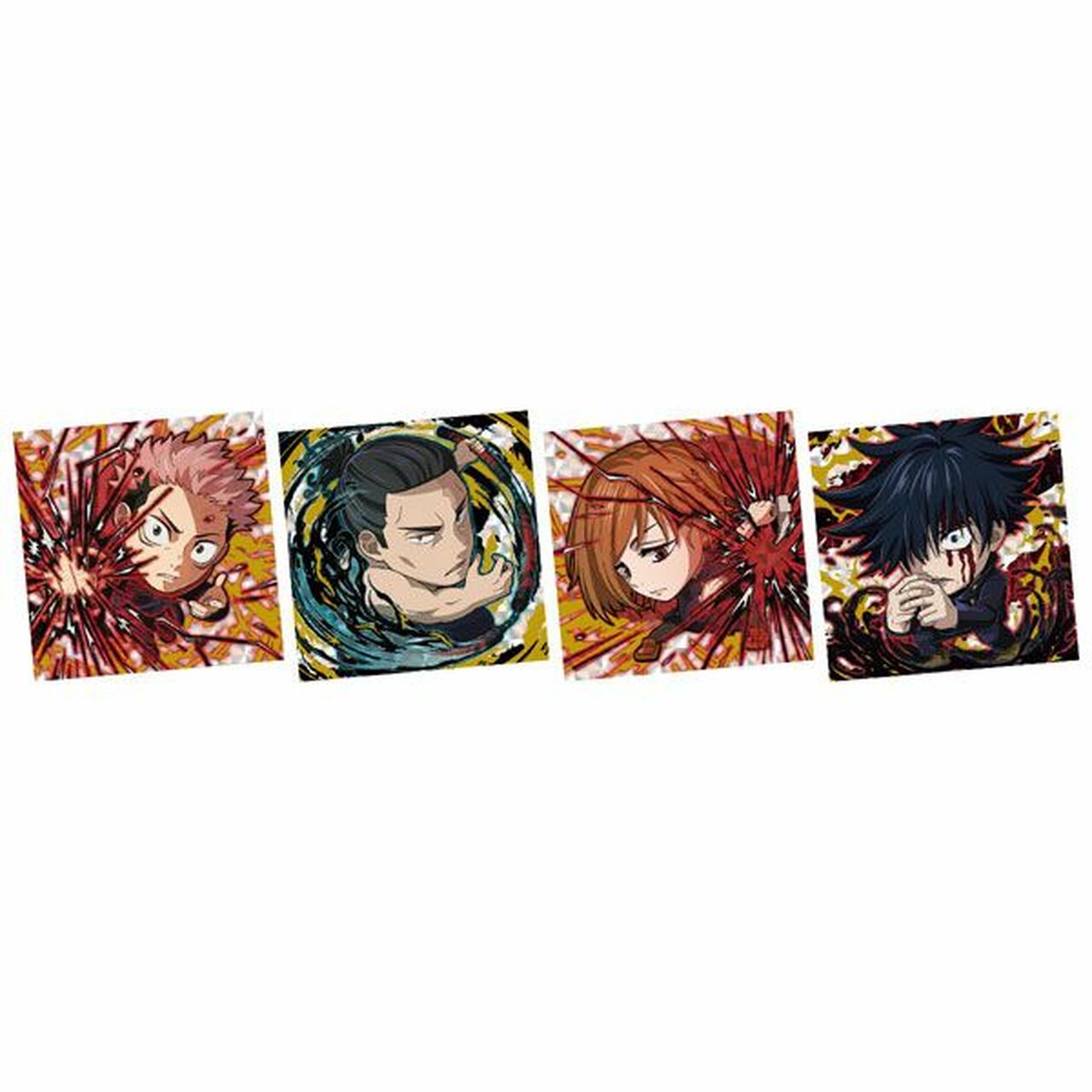 Bandai Candy Niformation Jujutsu Kaisen Deformed Style Sticker Wafer vol.2 Blind Box ( 1 Blind Box )