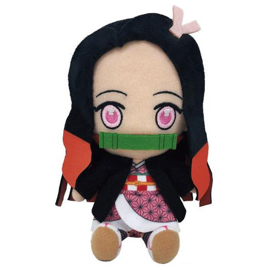 Bandai Demon Slayer Kimetsu no Yaiba Chibi Plush - Nezuko Kamado - Super Anime Store FREE SHIPPING FAST SHIPPING USA